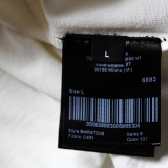 BNWT AW18 CALVIN KLEIN 205W39NYC PRINTED INSERTS TSHIRT L - Picture 11 of 12